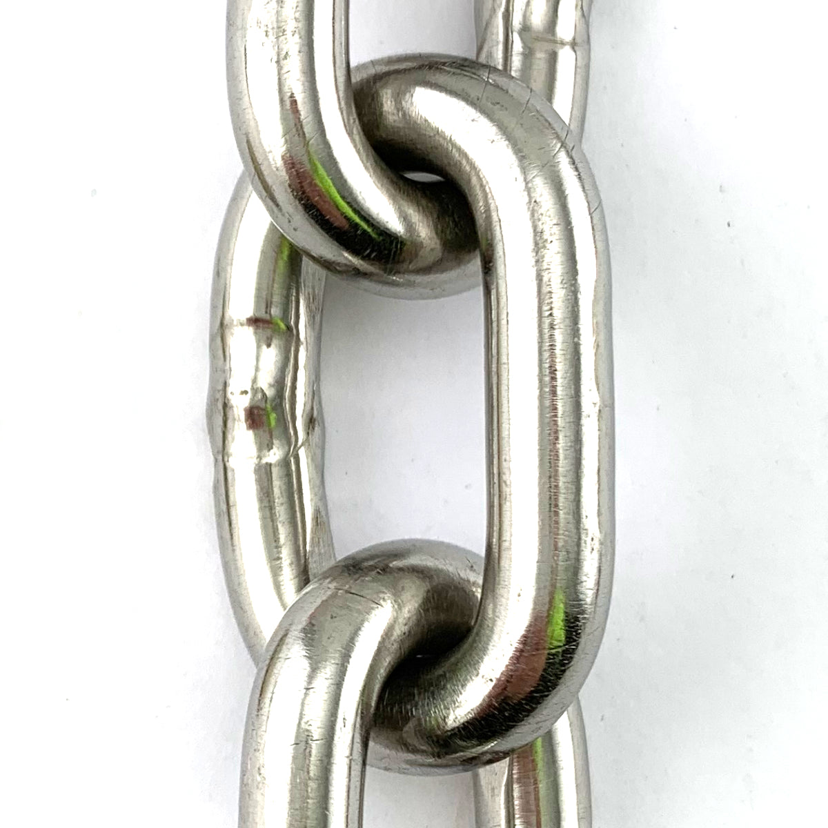 8mm stainless steel welded link chain. Order by the metre. Australia wide delivery.