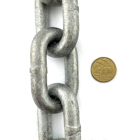 AS 13mm long link galvanised trailer chain x 25kg, 7 metres. Melbourne, Australia