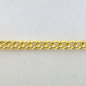Gold plated curb chain. Jewellery chain Australia wide delivery.