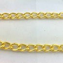curb chain long gold plated size CL150.