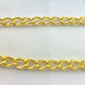 curb chain long gold plated size CL150.