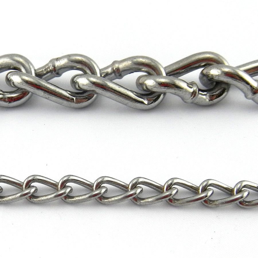 Decorative Chrome Curb Chain, by the metre. Australia wide delivery