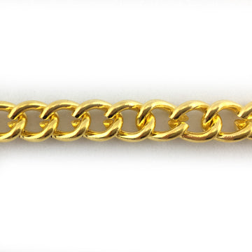 Gold plated curb chain. Jewellery chain Australia wide delivery.