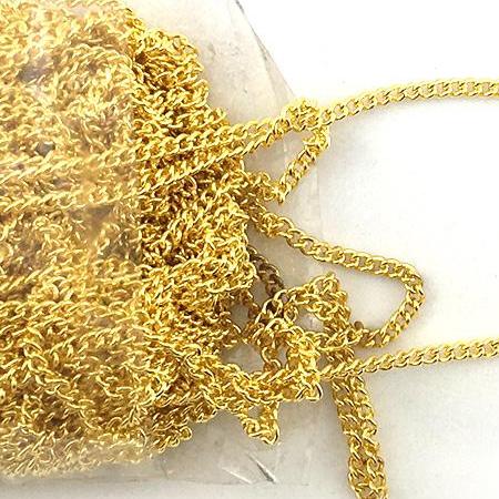 Jewellery Curb Chain in gold plate, Melbourne Australia
