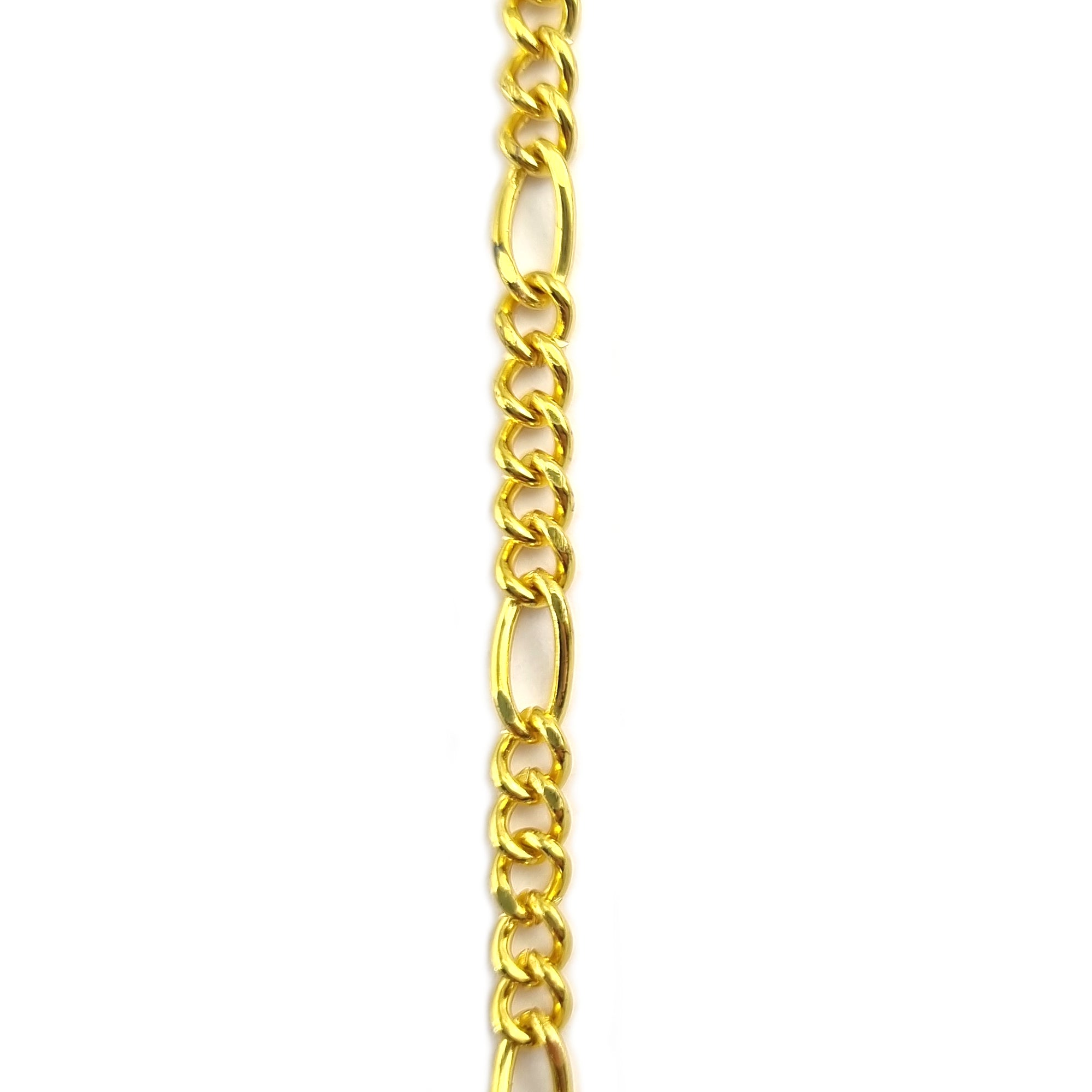 Figaro Curb Chain Gold Plated. Shop Jewellery Chain online. Australia wide shipping. Chain.com.au