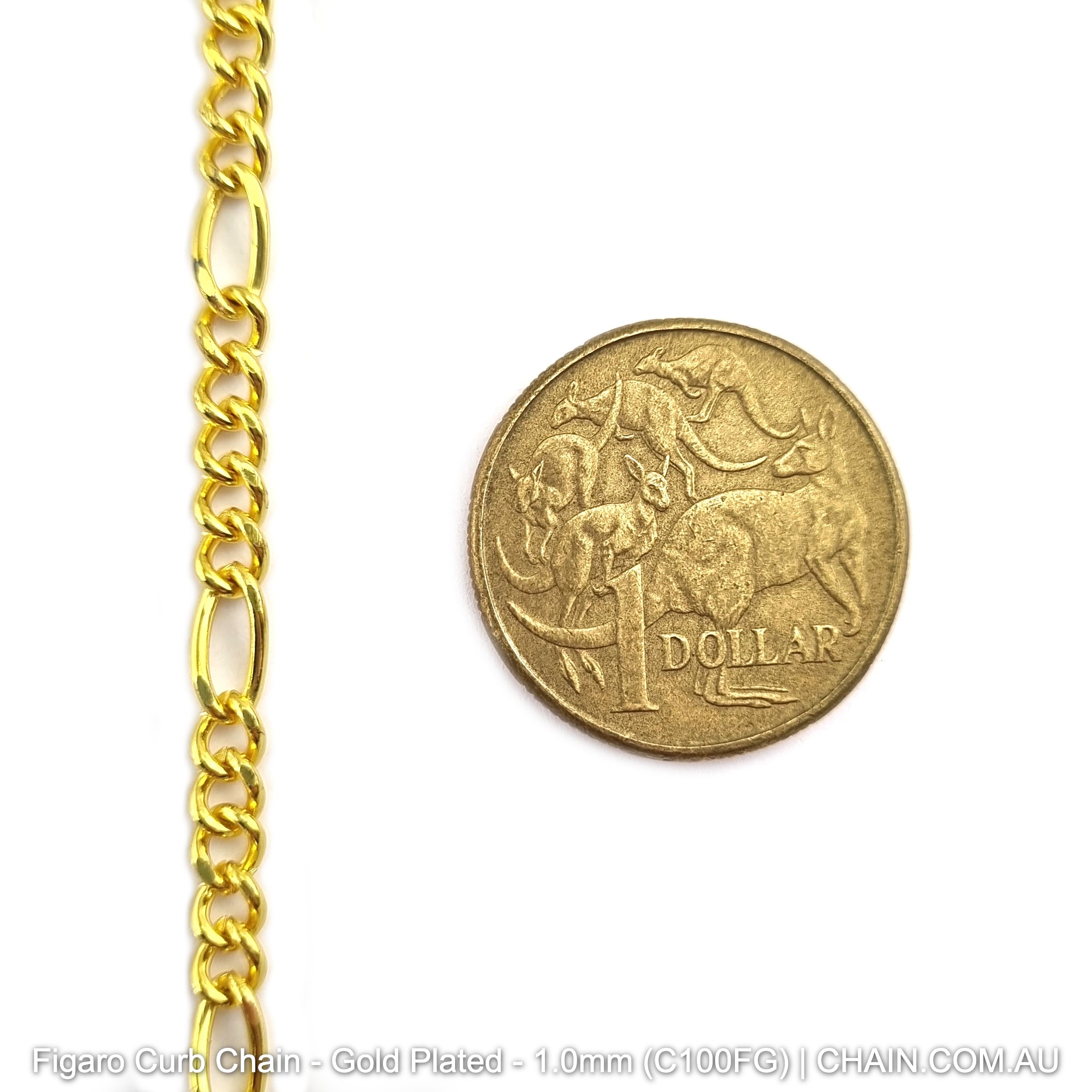 Gold covering chain with shop price