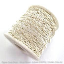 Figaro Curb Chain Silver Plated. Size: 0.5mm, C50FG. 25m Reel. Shop Jewellery Chain online. Australia wide shipping. Chain.com.au