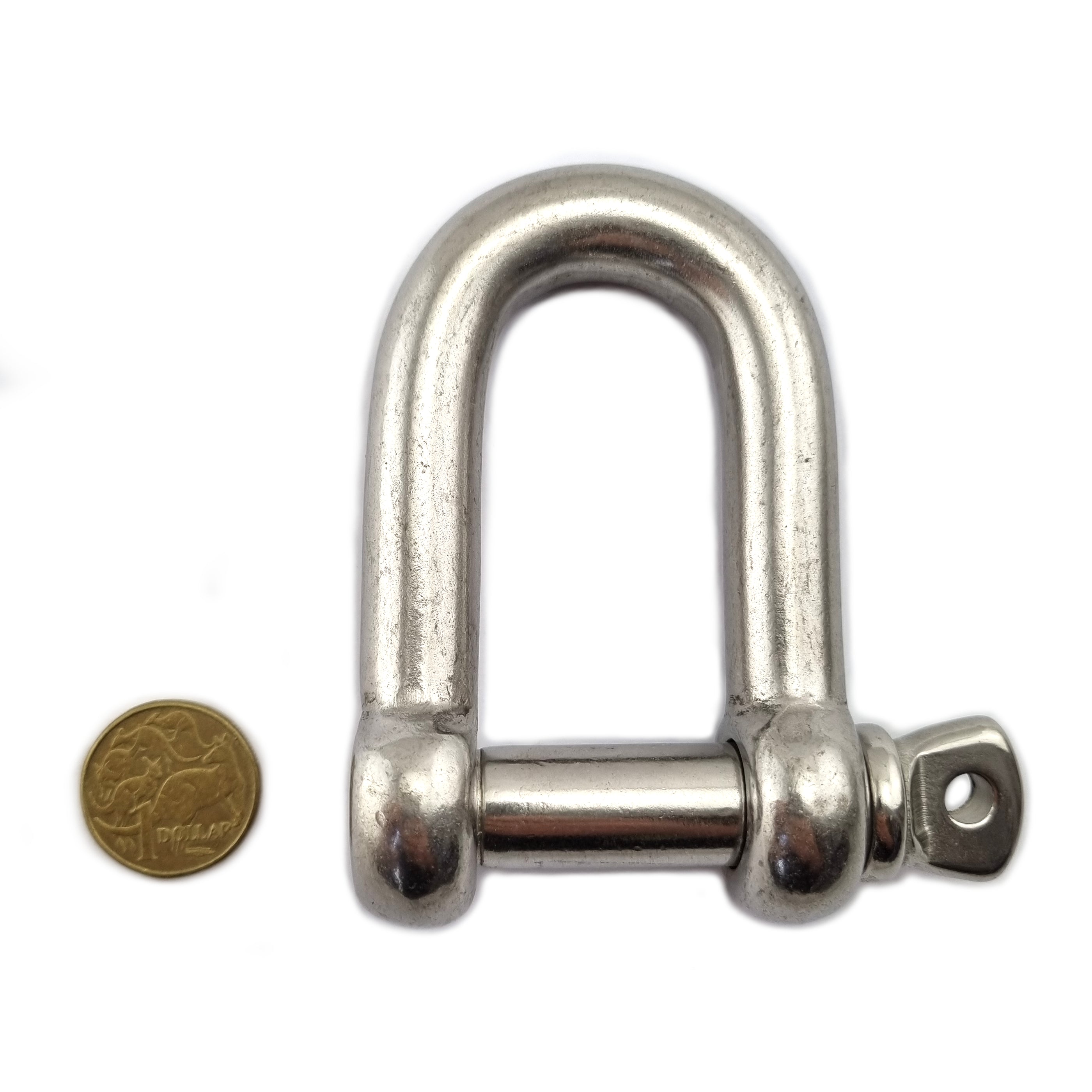 16mm D shackle in Marine-grade type 316 stainless steel. Shop chain.com.au