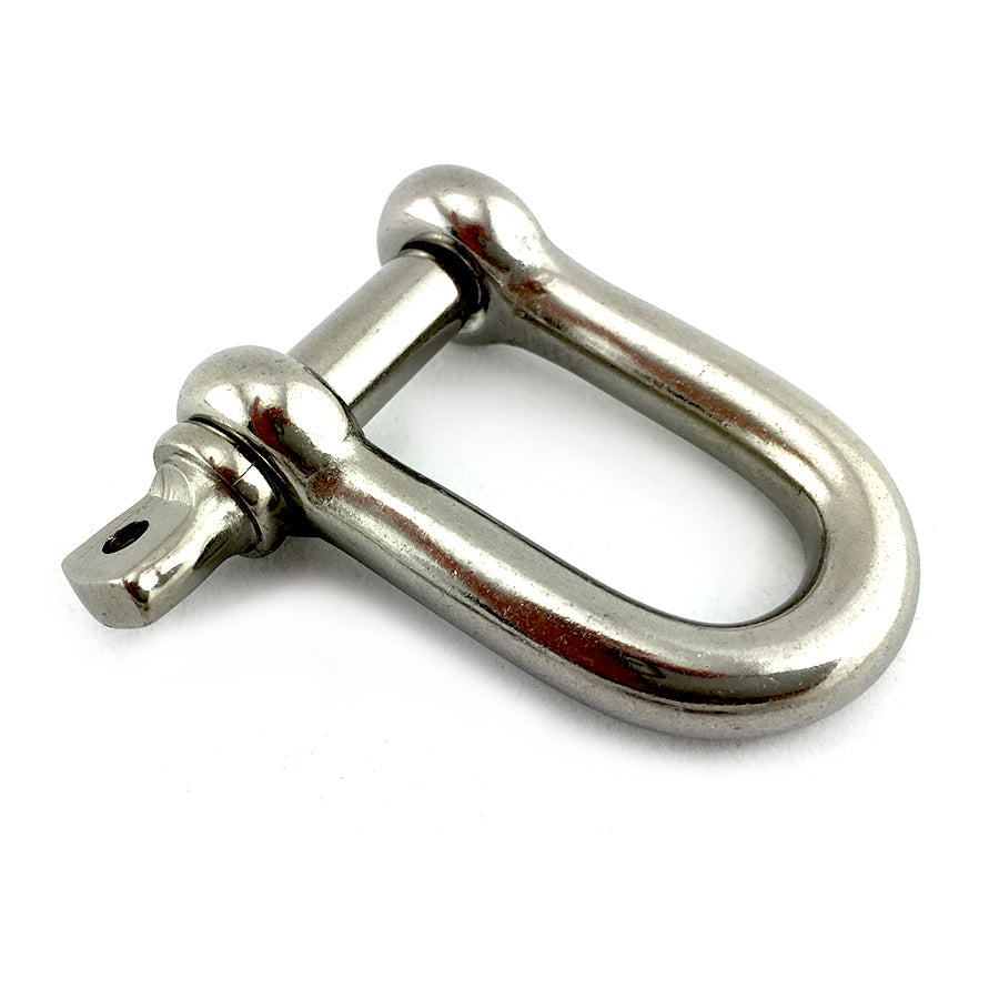 Marine grade type 316 stainless steel D Shackle, size 12mm.