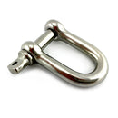 Marine grade type 316 stainless steel D Shackle. Melbourne Australia
