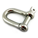 Marine grade type 316 stainless steel D Shackle. Melbourne Australia