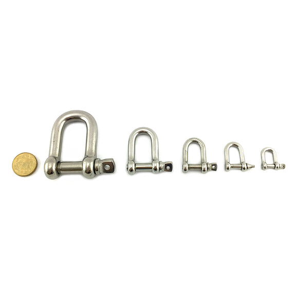 Stainless Steel D Shackle range . Melbourne & Australia wide.