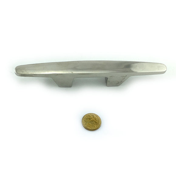 Stainless deck bollard, size 200mm in type 316 marine grade stainless steel. Australia.