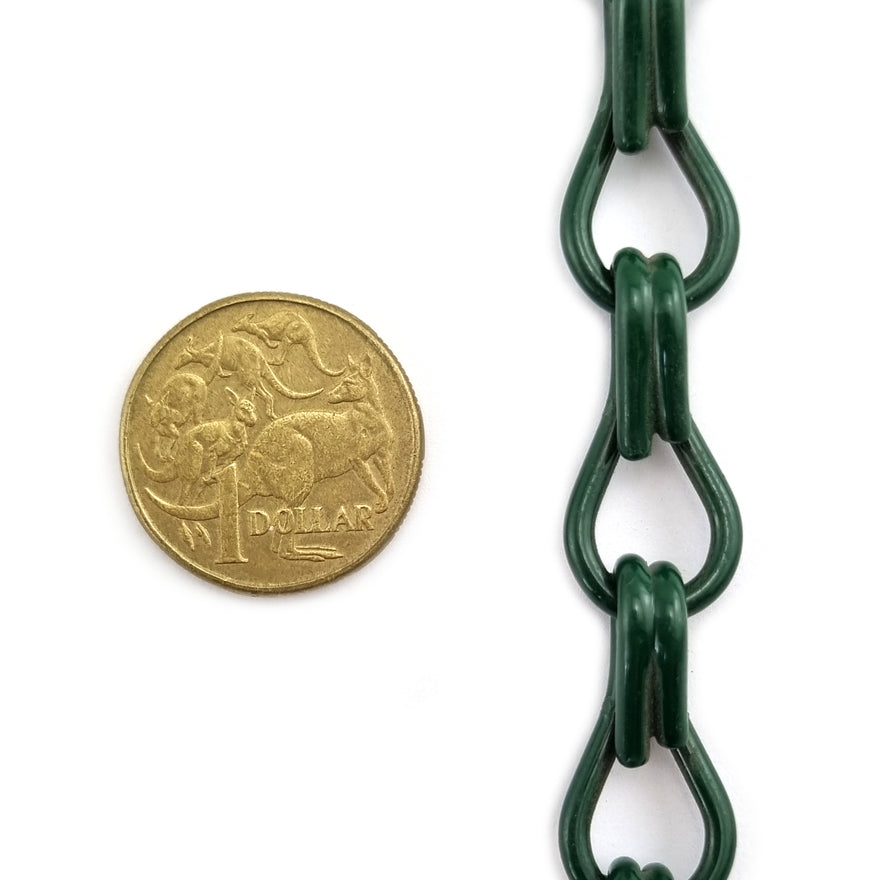2.5mm Jack Chain Green Powder Coated. By the metre. Australian Made ...