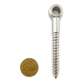 Eye Terminal - Stainless Steel - Timber Thread - 6mm. Australia.