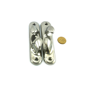 Stainless Steel Fairlead Bow Chocks, size 150mm in type 316 SS Marine Grade. Packaged in a set of two. Australia.