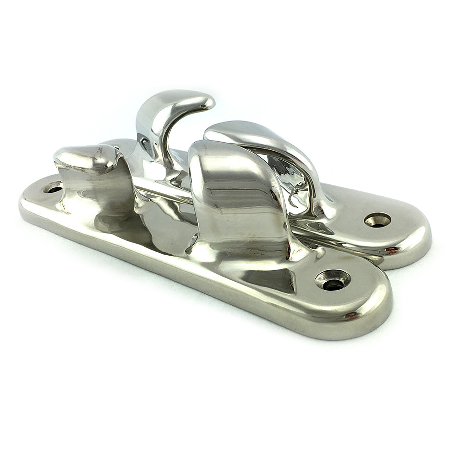 Stainless Steel Fairlead Bow Chocks, size 150mm in type 316 SS Marine Grade. Packaged in a set of two. Delivery Australia wide.