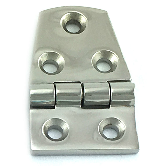 Stainless Steel Flat Hinge in type 316 Marine Grade stainless steel, size 56mm x 38mm. Melbourne Australia.