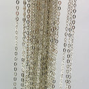Hammered Trace Chain - Silver Plated - Size 1.5mm, H150 x 25 metre reel. Melbourne Australia.