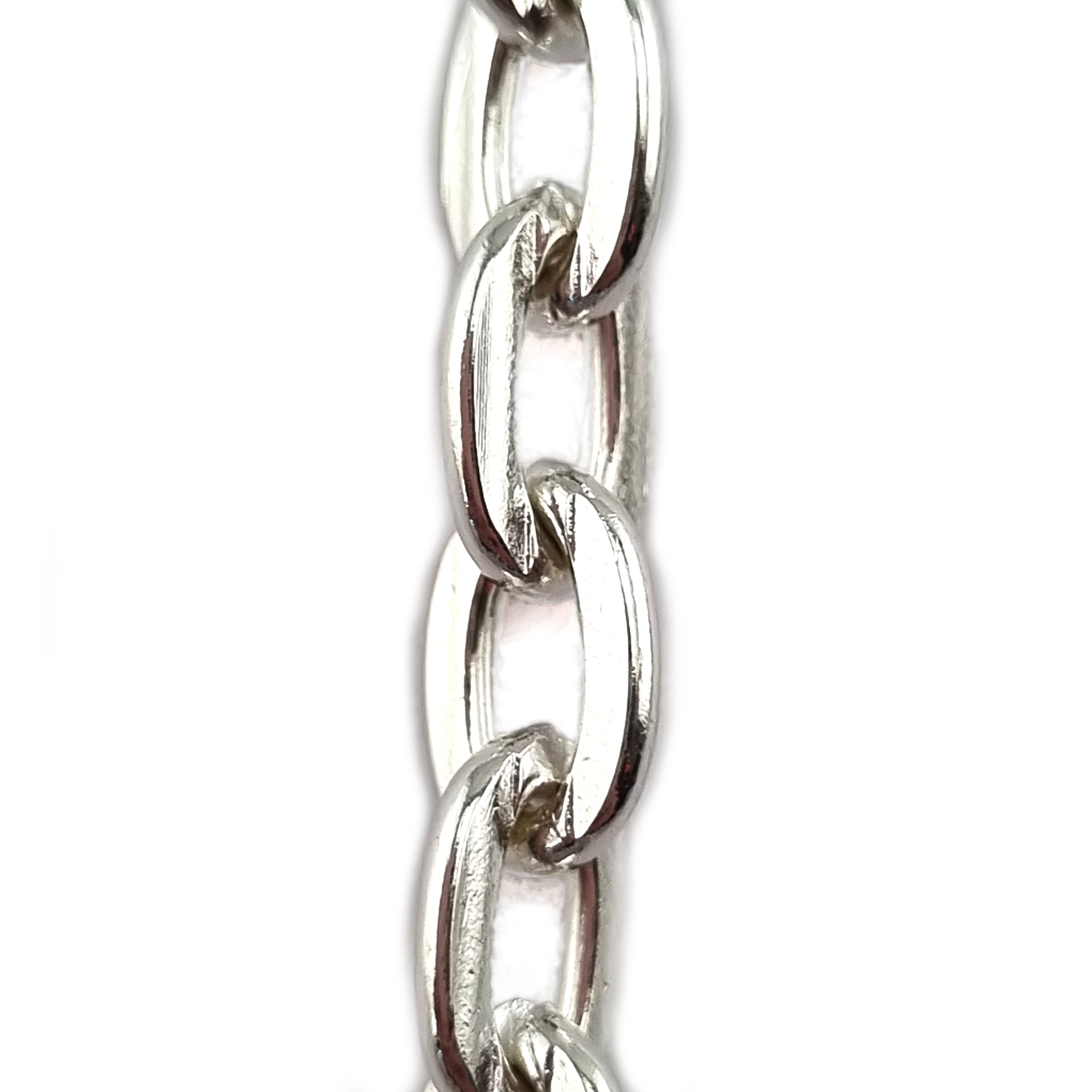 Hammered Trace Chain in a Silver Plated Finish. Size: 0.05mm, T5H. Jewellery Chain, Australia wide shipping. Shop chain.com.au