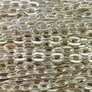 Hammered Trace Chain - Silver Plated - Size: 1.5mm, H150 x 25 metre reel. Melbourne Australia.