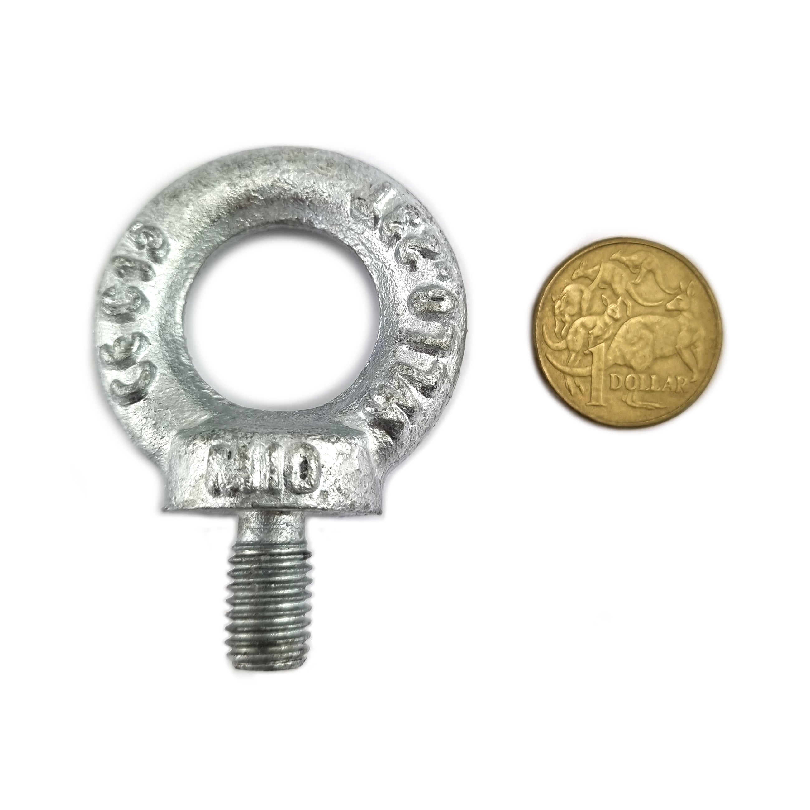 Lifting Eye Bolt Galvanised, Size 10mm x 10mm Thread. Shop hardware bolts online. Australia wide shipping.