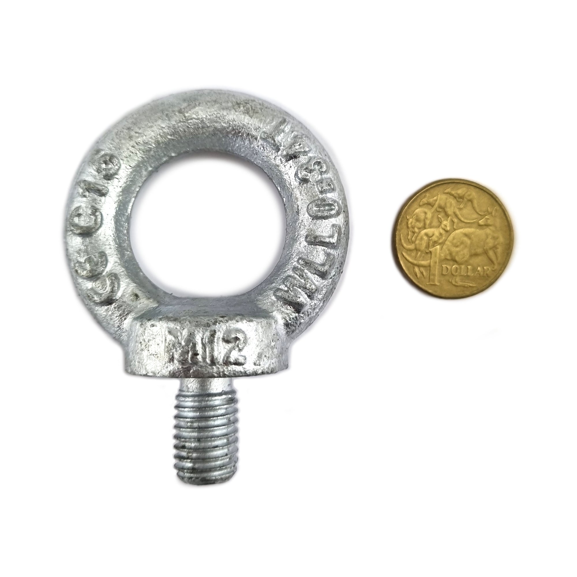 Lifting Eye Bolt Galvanised, Size 12mm x 15mm Thread. Shop hardware bolts online. Australia wide shipping.