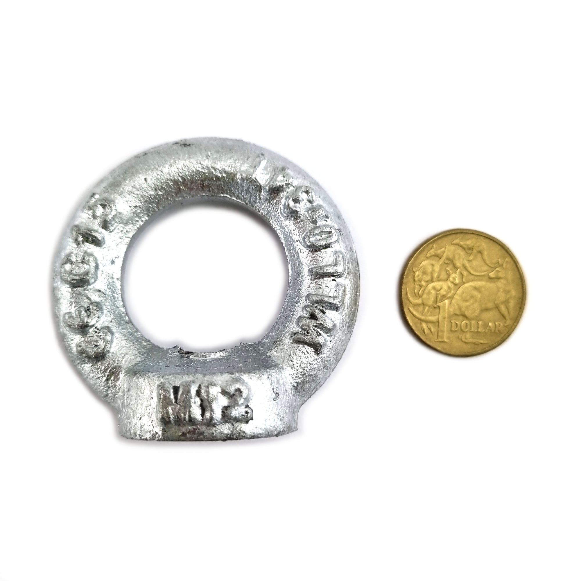 Galvanised lifting nut, size 12mm. Australia wide shipping. Shop hardware online chain.com.au.