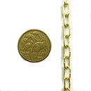 Brass plated mini chain, size 1mm. Decorative mini chain Melbourne, Australia