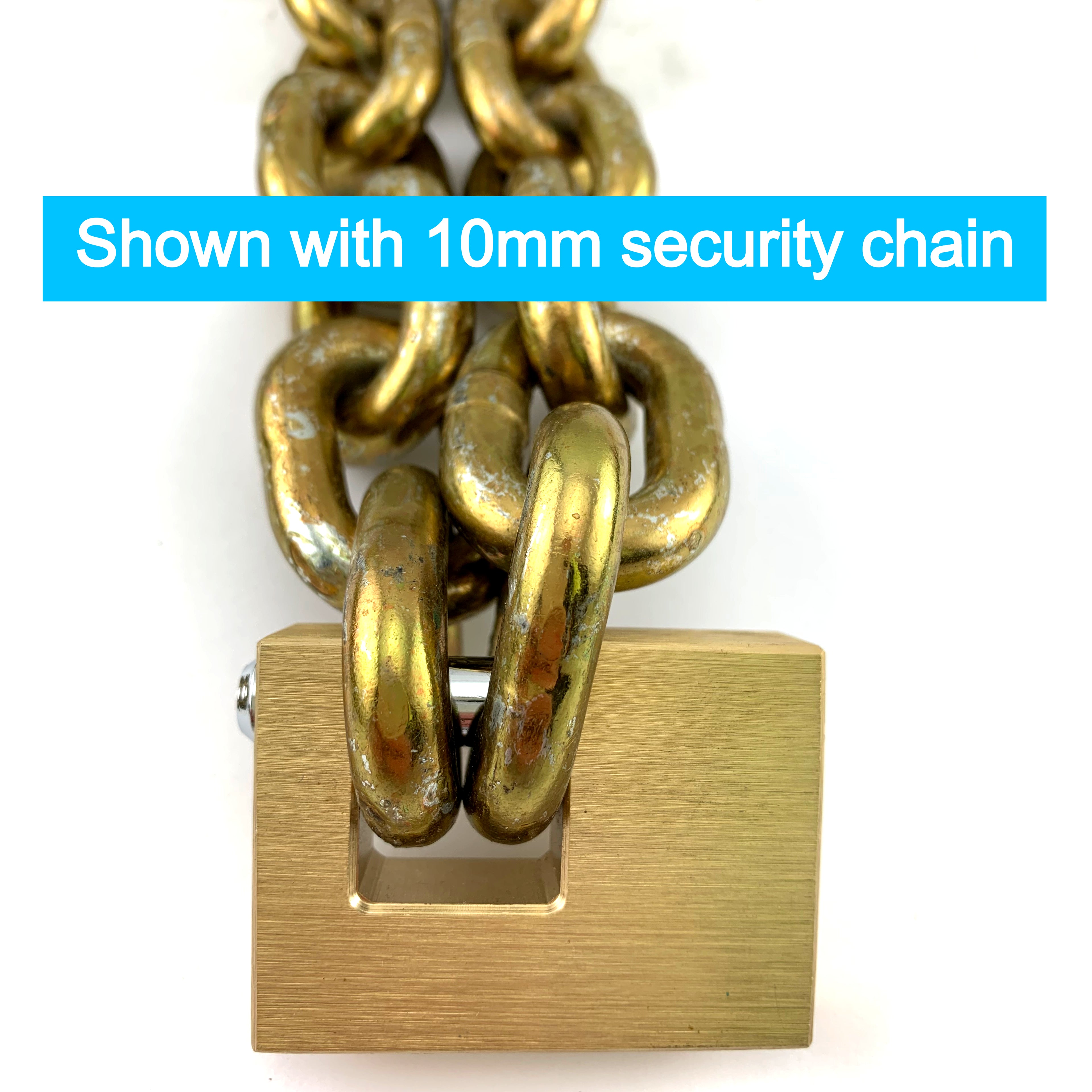 High-Security Monoblock Brass Padlock - 12mm
