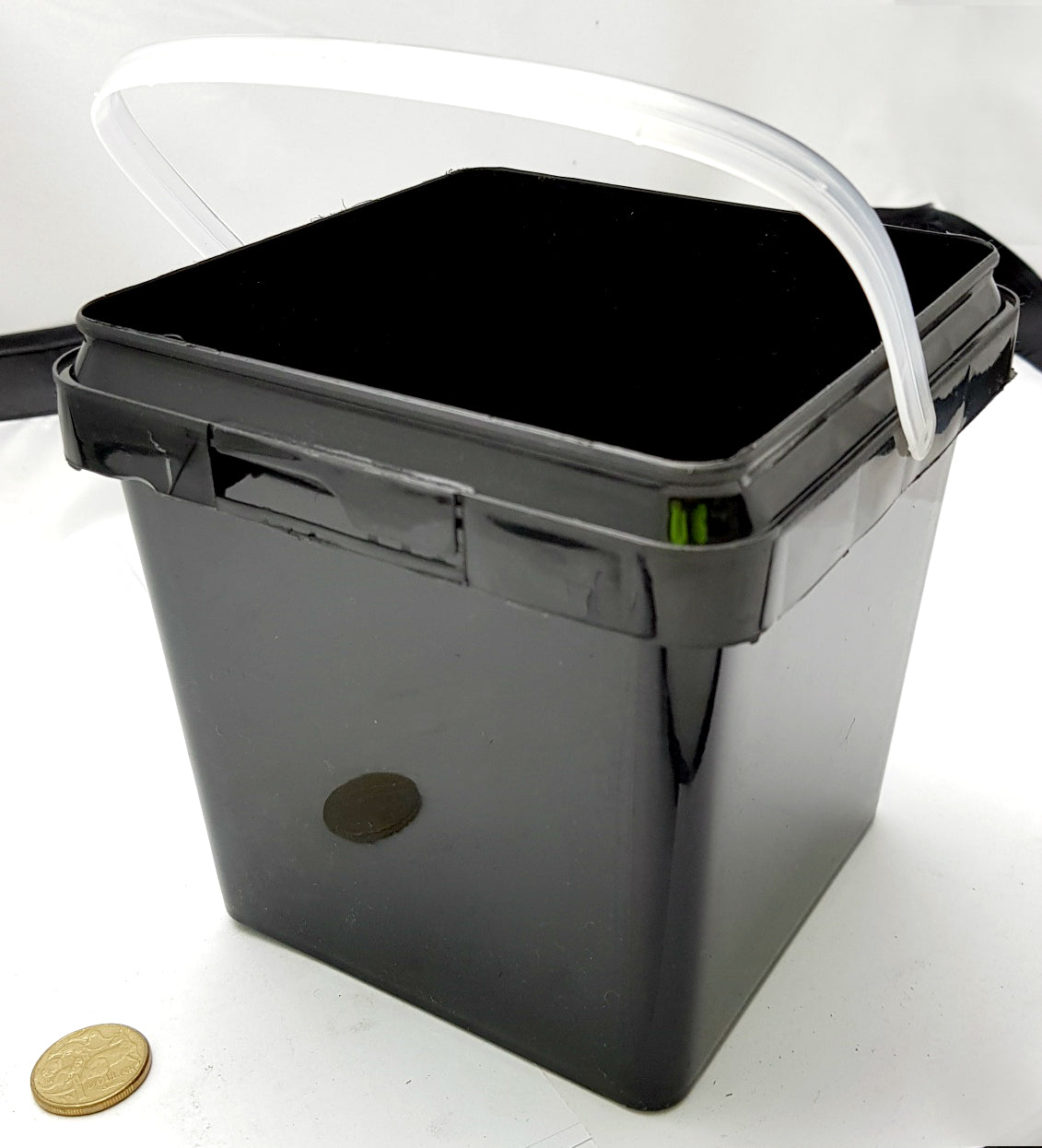 Plastic Buckets - 2.3 Litre - Black - Qty 84. Melbourne Australia