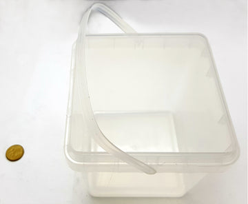 Plastic Buckets 2.3 Litre. Colour: Clear. Qty: 84. Melbourne Australia