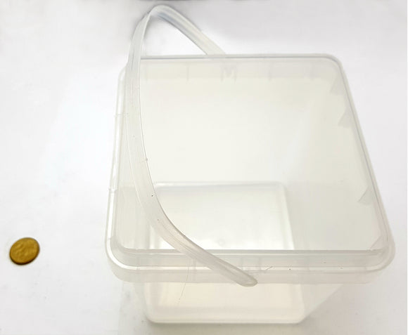 Plastic Buckets 2.3 Litre. Colour: Clear. Qty: 84. Melbourne Australia