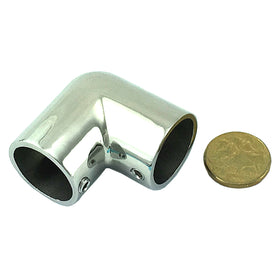 Rail Fittings - Stainless Steel - 90 Degree Elbow, size: 25mm. Melbourne, Australia.