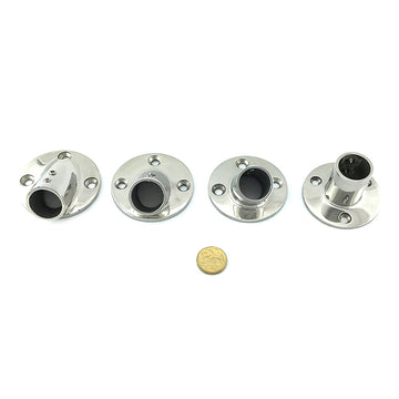 Rail Fittings - Rail Base Round range. Melbourne and Australia wide.