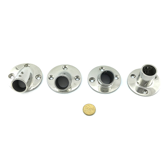 Rail Fittings - Rail Base Round range. Melbourne and Australia wide.