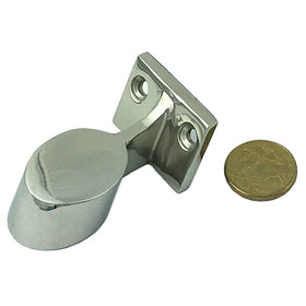 Stainless steel rail fitting, stanchion end size 25mm. Melbourne, Australia.