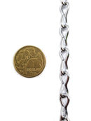 2mm Single jack chain chrome plated. Chain Australia.