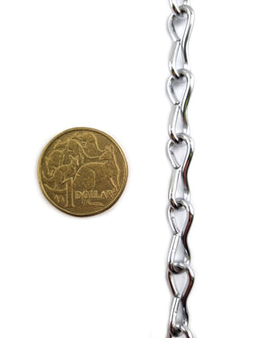 2mm Single jack chain chrome plated. Chain Australia.