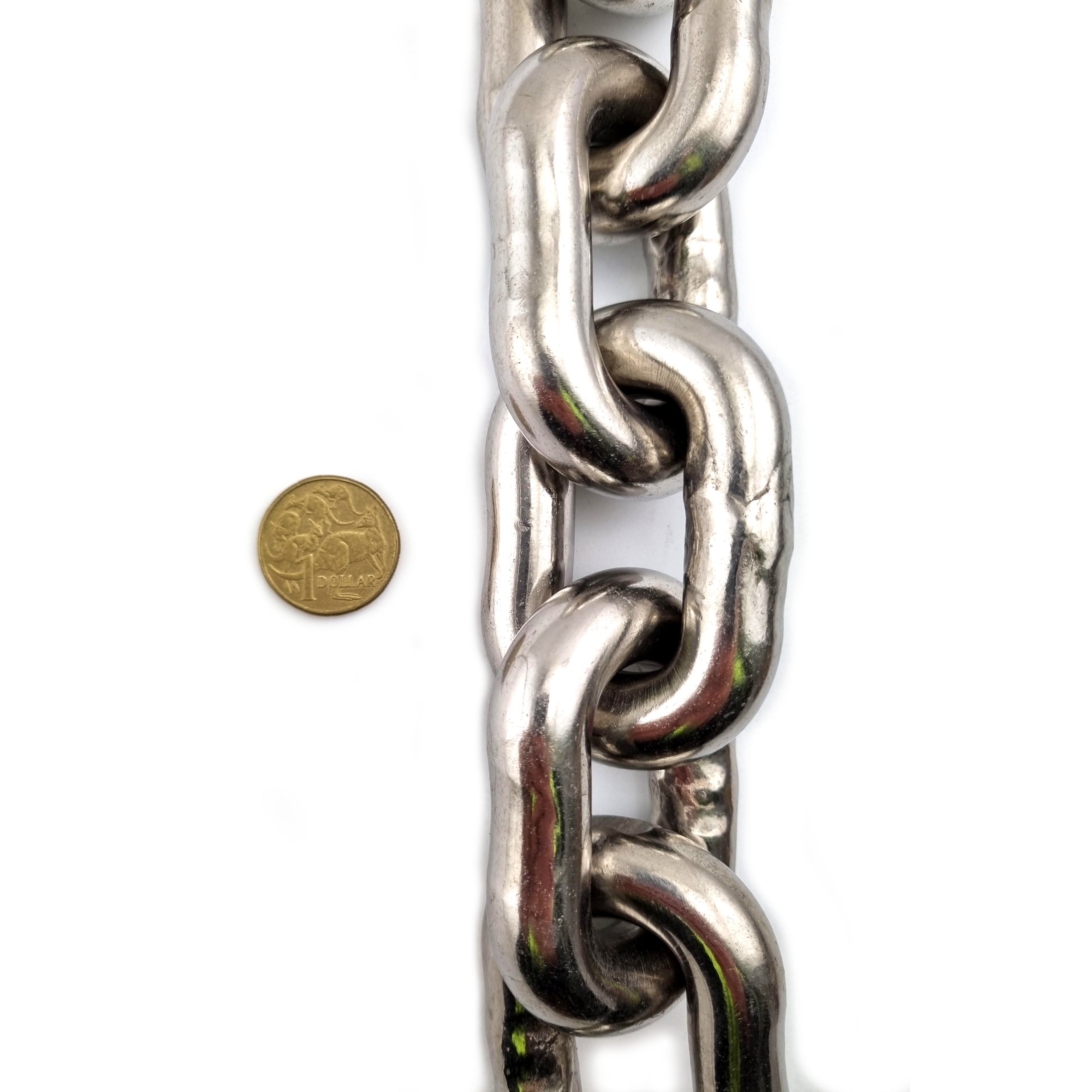 16mm stainless steel welded short link chain. Australia