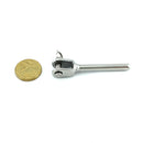 Swage stud fork, size 3mm in type 316 marine grade stainless steel finish. Melbourne, Australia. Shop hardware online chain.com.au