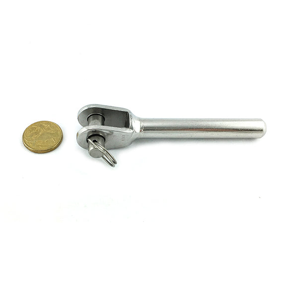 Swage stud fork, size 6mm in type 316 marine grade stainless steel. Australia wide shipping. Shop hardware online at chain.com.au.