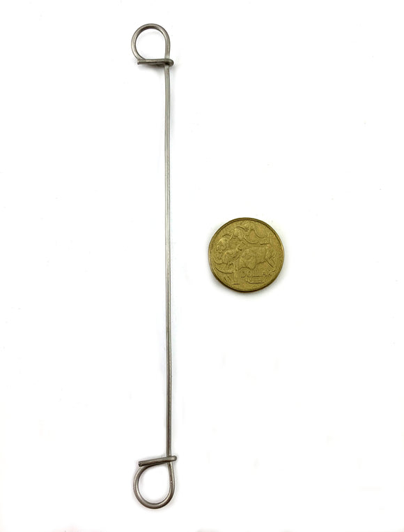 Stainless steel loop ties 150mm Long. Also known as bag ties. Australian made. Bulk Buy