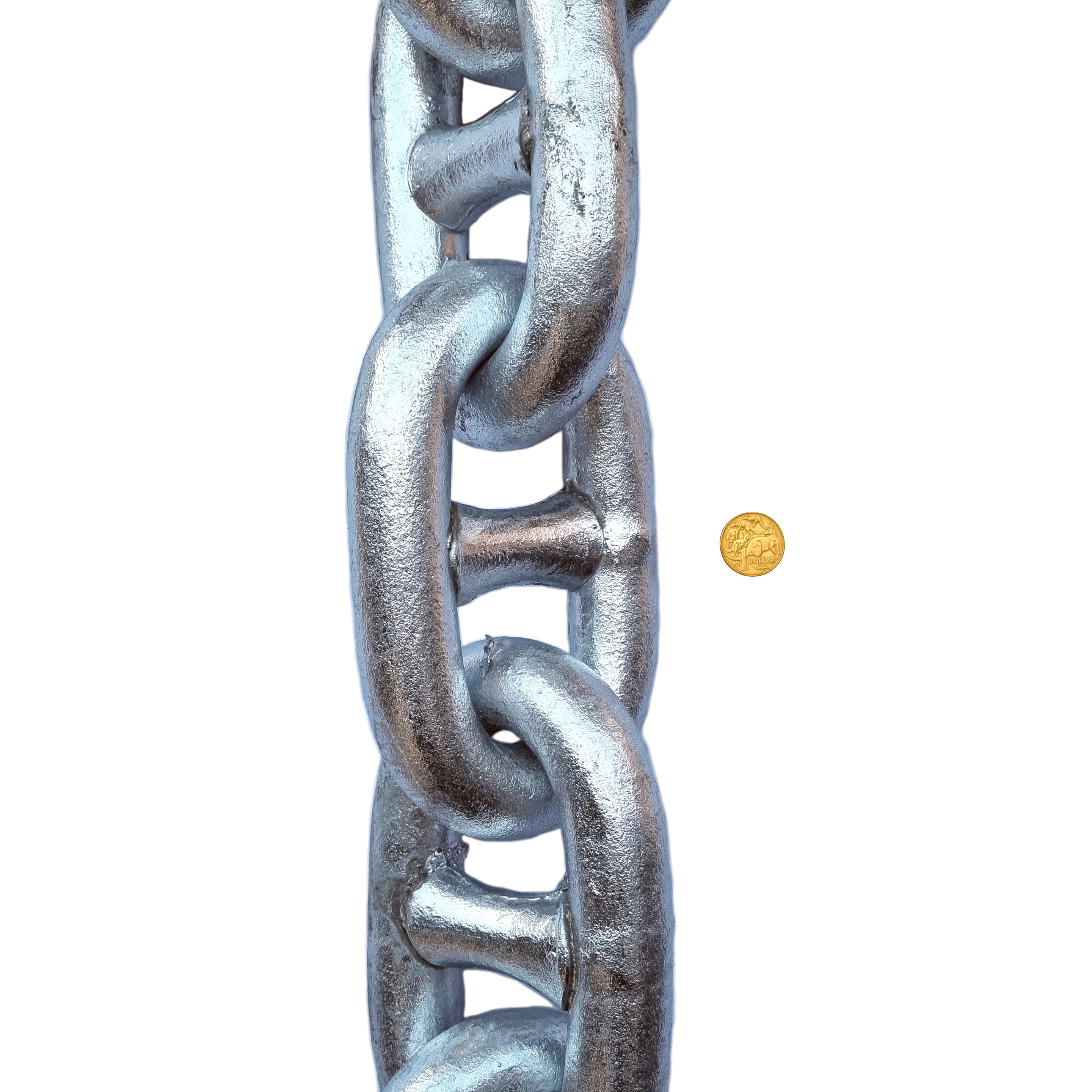32mm Galvanised Stud Link Chain. Extra large chain. Australia wide shipping and Melbourne pick-up.