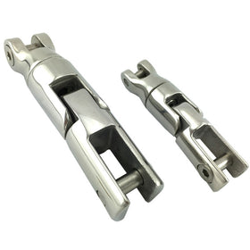 Anchor connector, three way swivel capabilities, in stainless steel type 316. Melbourne and Australia wide.