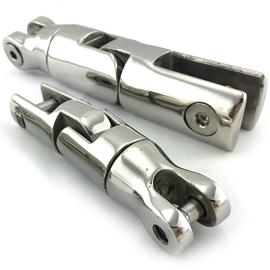 Anchor connector, three way swivel capabilities, in stainless steel type 316. Melbourne and Australia wide.