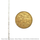 Hammered Trace Chain in a Silver Plated Finish. Size: 0.33mm, T33H. Jewellery Chain, Australia wide shipping. Shop chain.com.au