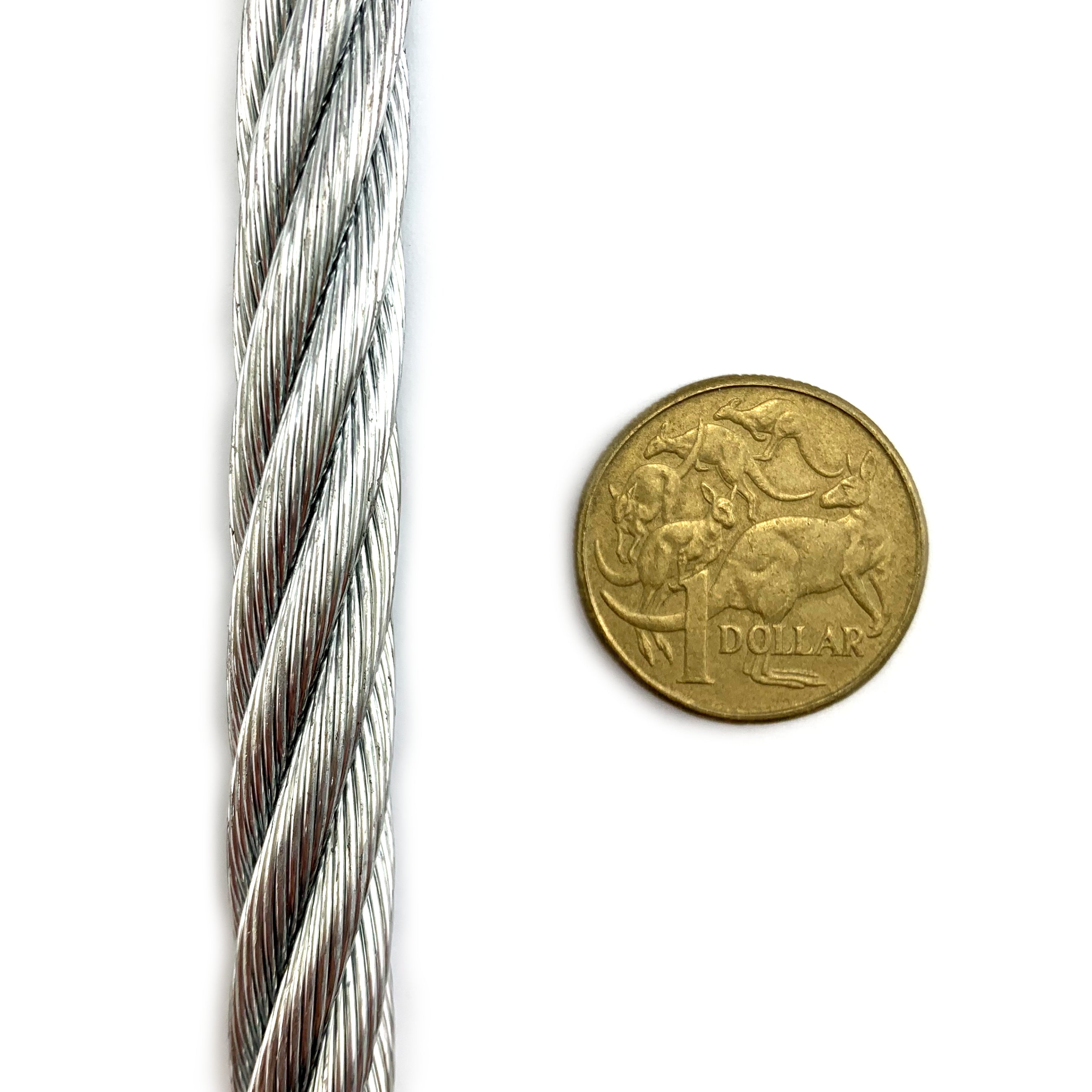 Wire Rope - Galvanised - 12mm - By The Metre. Australia