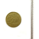 3mm (7/7 strand) stainless steel wire rope (wire cord) x 300 metres on a reel. Melbourne, Australia. Shop online chain.com.au