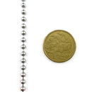 Ball chain in chrome finish, size 3.5mm. Chain by the metre. Australia